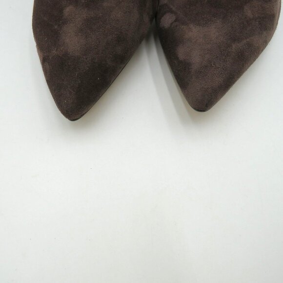Vince Camuto Booties Womens Size 8,5 Brown Suede Pointed Toe Ankle Side Zi - Picture 6 of 8